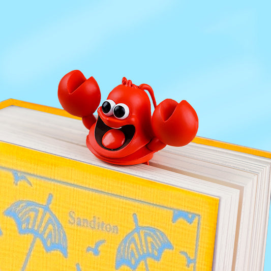 3D Lobster Ocean Series Bookmark – Cute Cartoon PVC Page Marker