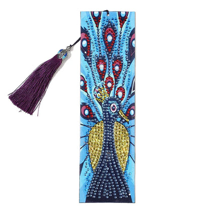 Diamond Peacock Painting Bookmark Kit