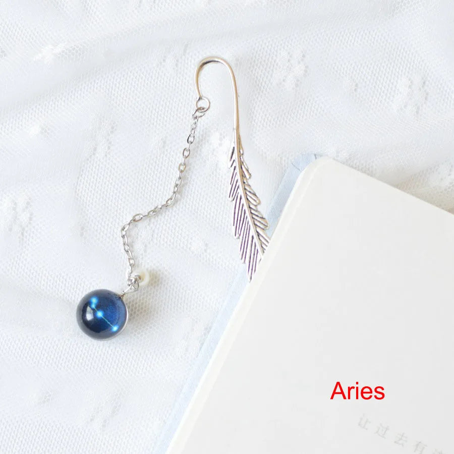 Luminous Pisces Constellations Metal Bookmark – A Must-Have for Pisces Zodiac Fans