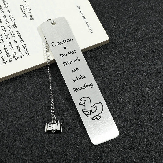 Snoopy Stainless Steel Bookmark - Duck