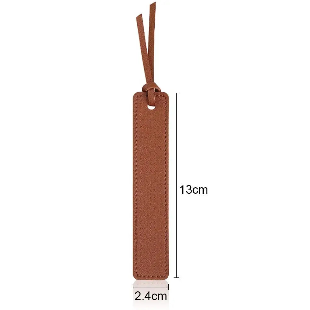 Vintage Classic Brown Leather Bookmark