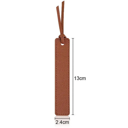 Vintage Classic Brown Leather Bookmark