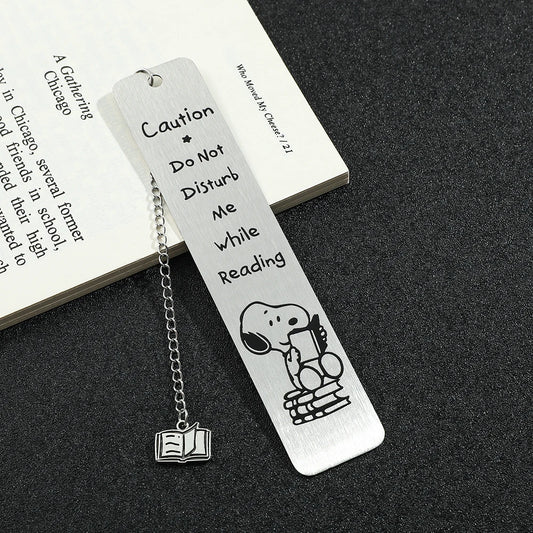 Snoopy Stainless Steel Bookmark - Dog