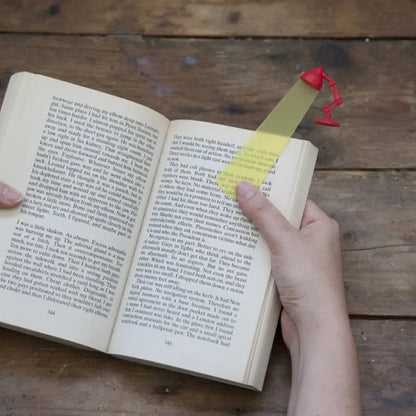 Red Bookmark With Table Lamp Shape