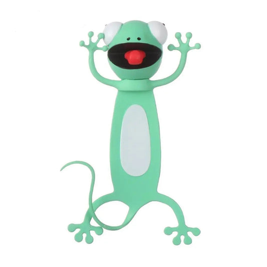 3D Gecko Bookmark – Cute Cartoon PVC Page Marker