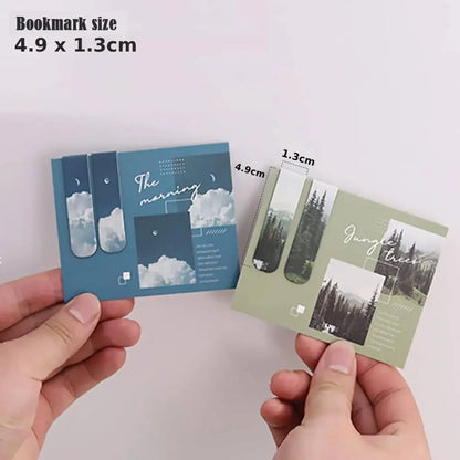 12pcs Magnetic Bookmarks Book Markers Beautiful Nature Page Markers Magnetic Clip Gifts for Women Students Teachers Book Lovers