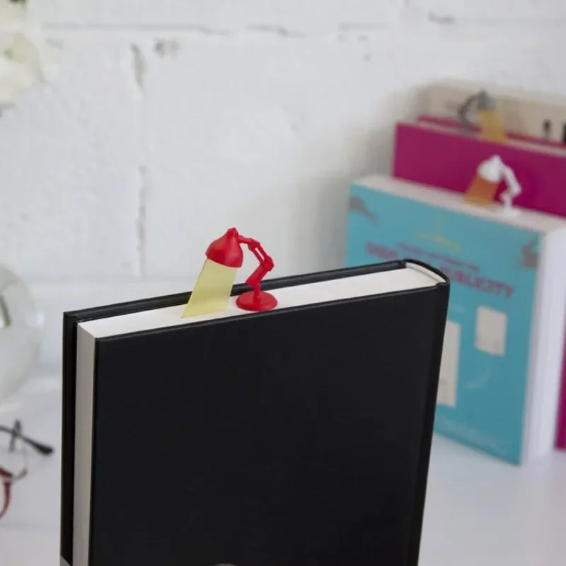 Red Bookmark With Table Lamp Shape