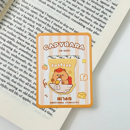 60pcs Kawaii Capybara Magnetic Bookmarks