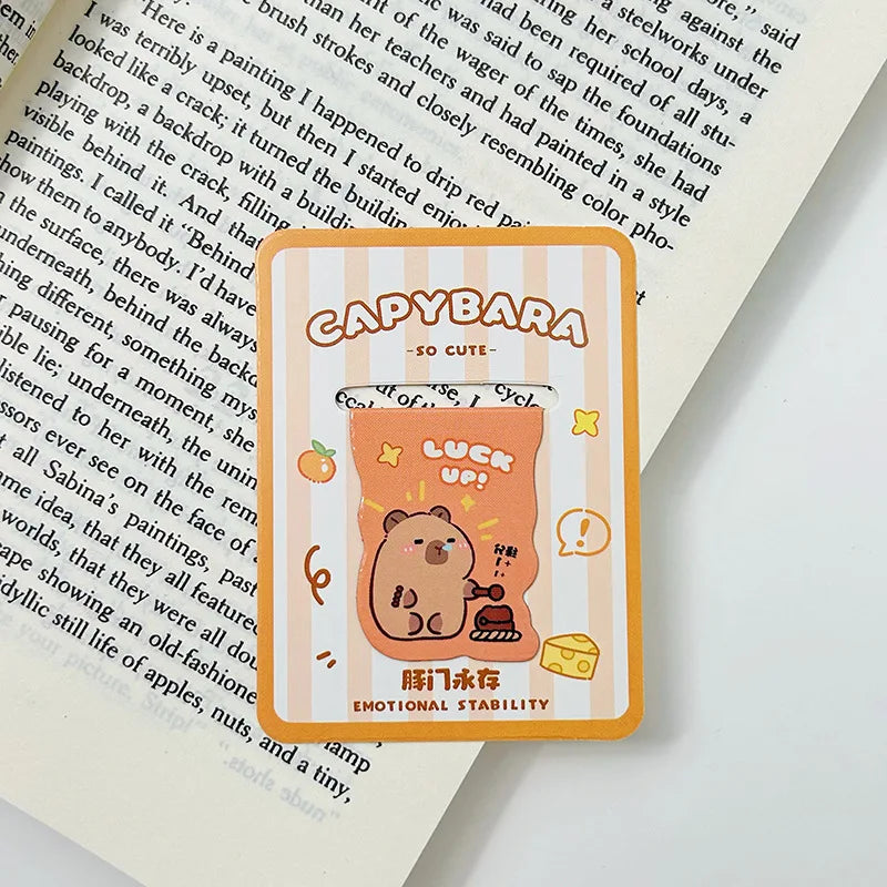 Kawaii Capybara Magnetic Bookmarks