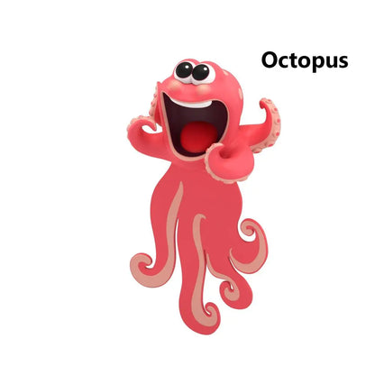 3D Octopus Ocean Series Bookmark – Cute Cartoon PVC Page Marker