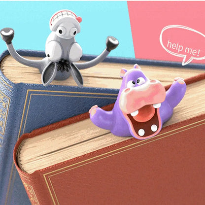 3D Gecko Bookmark – Cute Cartoon PVC Page Marker