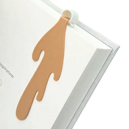 Leather Spilled Coffee Corner Bookmark – Fun & Unique Reading Marker