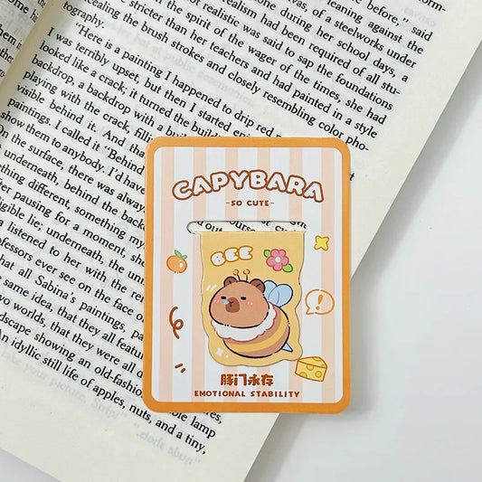 60 Pcs Kawaii Capybara Magnetic Bookmarks