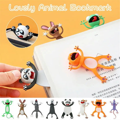 3D Octopus Ocean Series Bookmark – Cute Cartoon PVC Page Marker