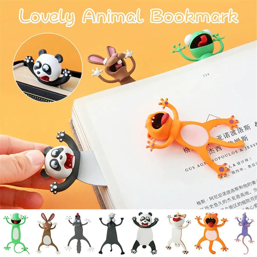 3D Tortoise Bookmark – Cute Cartoon PVC Page Marker