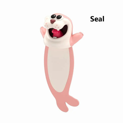 3D Seal Bookmark – Cute Cartoon PVC Page Marker