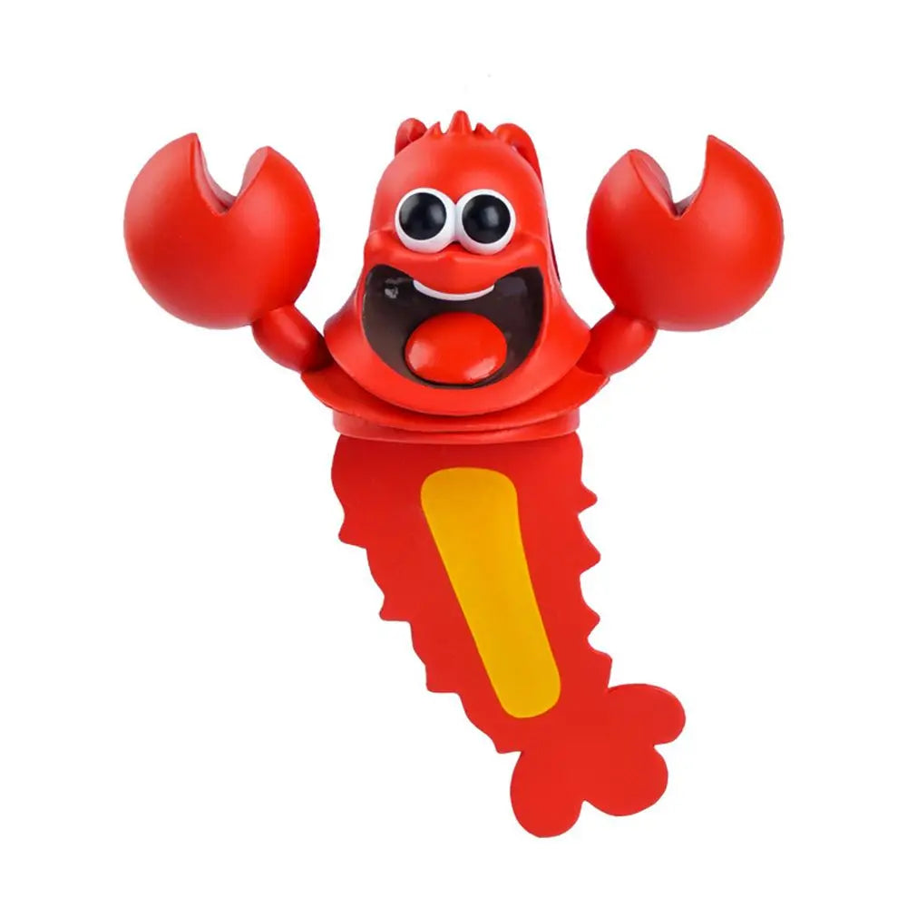 Cartoon Lobster 3D PVC Bookmark – Fun Animal Page Marker for Kids & Students